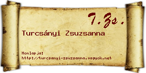 Turcsányi Zsuzsanna névjegykártya