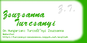 zsuzsanna turcsanyi business card